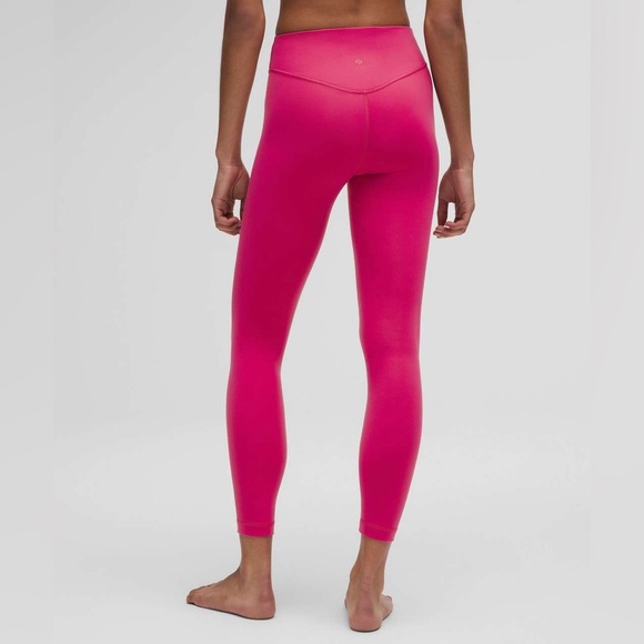 🆕🩷 Lululemon Wunder Under Smooth Cover HR Tight 25" - Raspberry Coulis - Picture 9 of 10